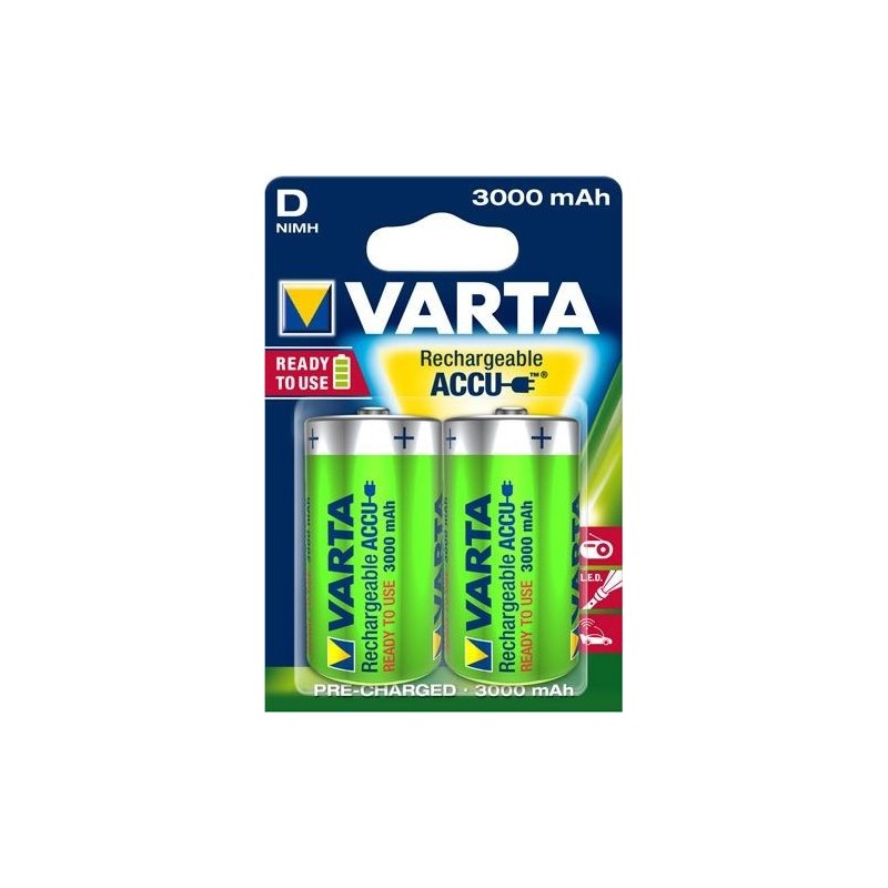 VARTA RECHARGE ACCU Power D 3000mAh Blister 2