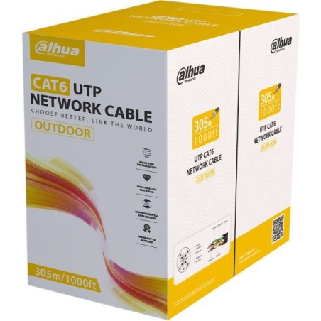 CAT6-UTP-Kabel 305 m, schwarz