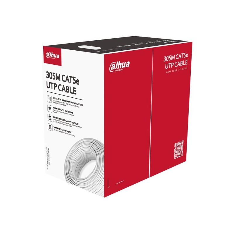 Dahua CAT5e UTP Kabel 305m, Kupfer 99,97%, weiß