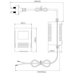 Dahua Netzteil 24V/3A mit Überspannungsschutz