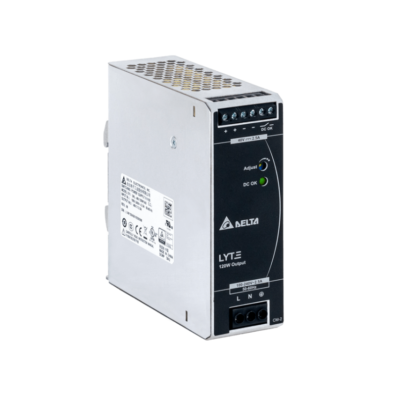 Dahua napajalnik 48V/2.5A (120W), za montažo na DIN-letev