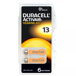 Duracell EasyTab 13 baterije za slušne aparate PAK 6 kosov