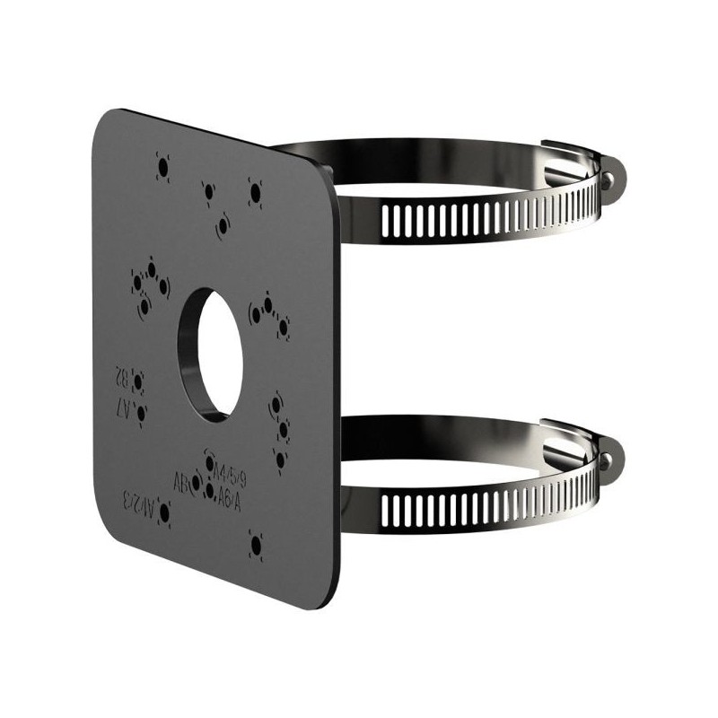 Masthalterung, Metall, Stahl, schwarz