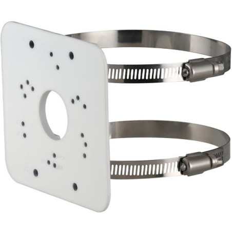 Masthalterung, Metall, Stahl, weiß