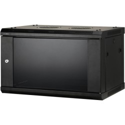 19" Netzwerkschrankgehäuse, 6U, schwarz