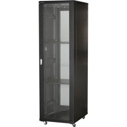 19" Netzwerkschrankgehäuse, 42U, schwarz