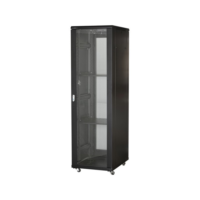 19" Netzwerkschrankgehäuse, 42U, schwarz