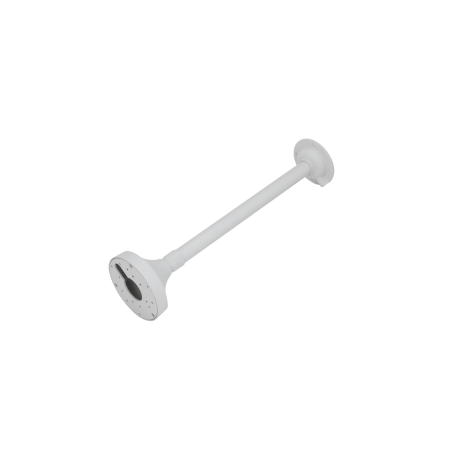 Decken-Stangenhalterung, Länge 475 - 800 mm, Metall, weiß