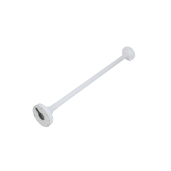 Decken-Stangenhalterung, Länge 815 - 1500 mm, Metall, weiß
