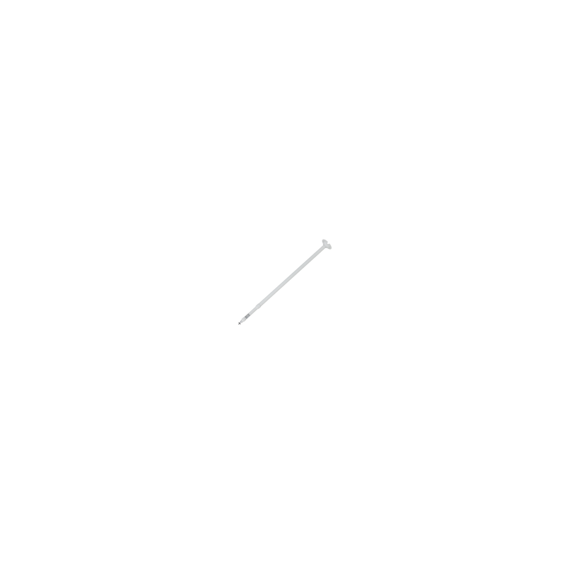 Decken-Stangenhalterung, Länge 800 - 1500 mm, Metall, weiß