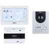 2-Draht-Video-Gegensprechanlagen-Set, 2 MP, 7" TFT-Touch-Screen, IP65, IK07, Aufputz