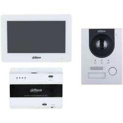 2-Draht-Video-Gegensprechanlagen-Set, 2 MP, 7" TFT-Touch-Screen, IP65, IK07, Unterputz