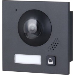 2-Draht-IP-Video-Türsprechstelle, 2 MP, IP65, IK07, schwarz, ohne Logo