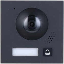 2-Draht-IP-Video-Türsprechstelle, 2 MP, IP65, IK07, schwarz, ohne Logo