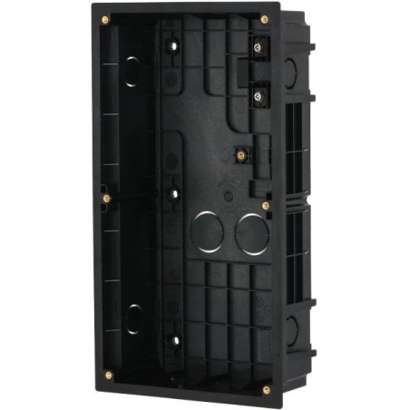 Montagebox, für 2 Module, UP, Plastik, schwarz