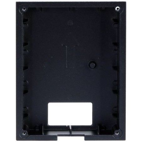 Unterputz-Montagebox, für 1 Modul, Metall, schwarz