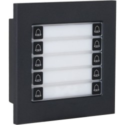 Razširitveni modul za zvonjenje, 10 tipk, IP65, IK07, črn