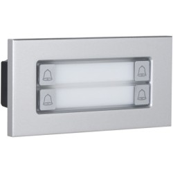 Erweiterung Klingel-Modul, 4 Tasten, IP65, IK07, silber