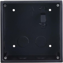 Unterputz-Montagebox, für 1 Modul, Metall, schwarz