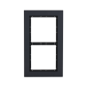 Rahmen, für 2 Module, schwarz