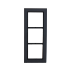Okvir, za 3 module, črn