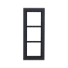 Rahmen, für 3 Module, schwarz