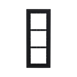 Rahmen, für 3 Module, schwarz