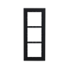 Rahmen, für 3 Module, schwarz
