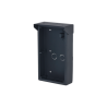 Aufputz-Montagebox, für 2 Module, mit Regendach, Metall, schwarz