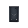 Aufputz-Montagebox, für 2 Module, mit Regendach, Metall, schwarz