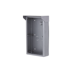 Aufputz-Montagebox, für 2 Module, mit Regendach, Metall, silber