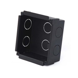Unterputz-Montagebox, für 1 Modul, Metall, schwarz