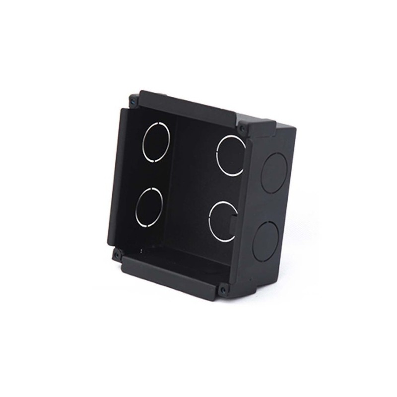 Unterputz-Montagebox, für 1 Modul, Metall, schwarz