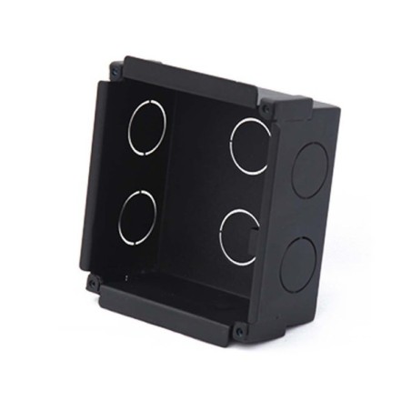 Unterputz-Montagebox, für 1 Modul, Metall, schwarz