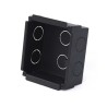 Unterputz-Montagebox, für 1 Modul, Metall, schwarz