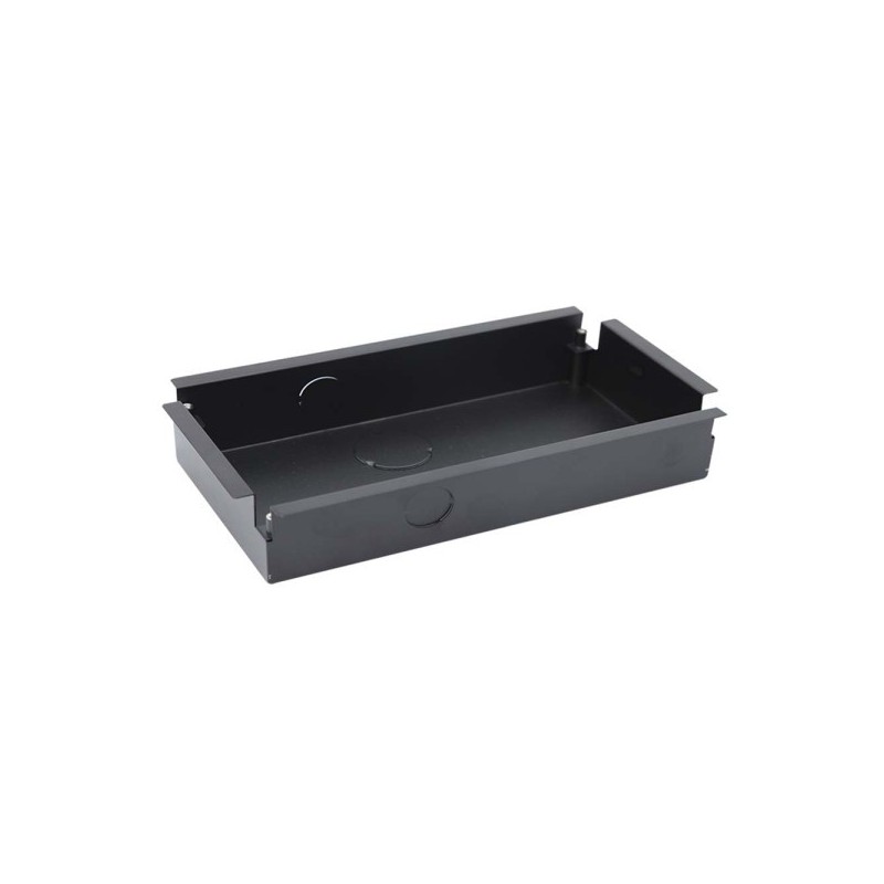 Unterputz-Montagebox, für 3 Module, Metall, anthrazit