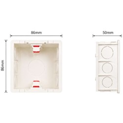 Unterputz-Montagebox, weiß