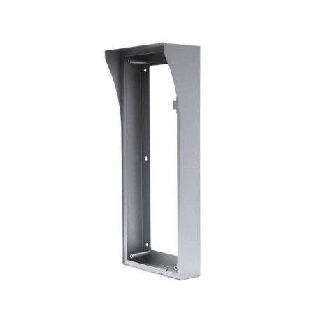 Aufputz-Montagebox, für 3 Module, Metall, silber