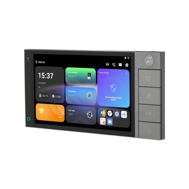 7" 2-Draht-IP-Monitor, Touch-Screen, grau, inkl. UP-Box