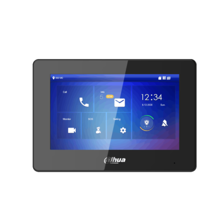 Touch-Screen-Monitor 7", 2-Draht, IP-Schnittstelle, schwarz