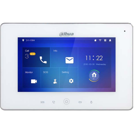 Touch-Screen-Monitor 7", WLAN, weiß