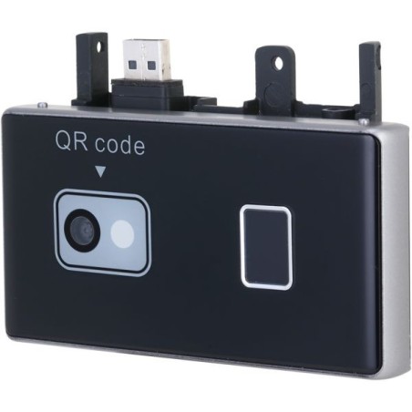 Dahua Zutrittsmodul mit Fingerabdruck-Scanner und QR-Code-Leser, IP65, schwarz