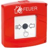 Druckknopfmelder "Feuer", IP43, EN54-11, rot