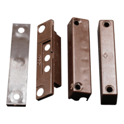 Aufbaumagnetkontakt braun mit Schraubklemmen