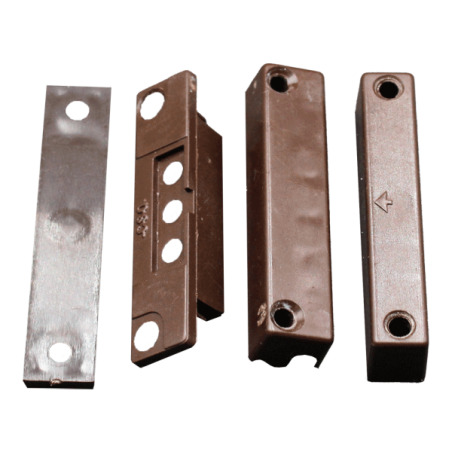 Aufbaumagnetkontakt braun mit Schraubklemmen