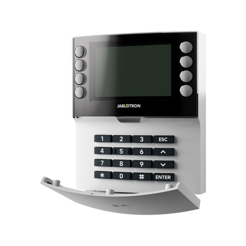 BUS-Bedienteil, LCD-Display, NFC-Leser, Grad 2, weiß