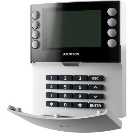 BUS-Bedienteil, LCD-Display, NFC-Leser, Grad 2, weiß