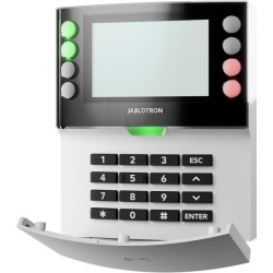 BUS-Bedienteil, LCD-Display, NFC-Leser, Grad 2, weiß